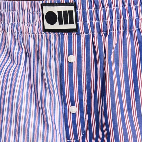 New Solid & Striped The Cherry X Oxford Varsity Stripe Lexy Boxers NWT - Picture 5 of 14